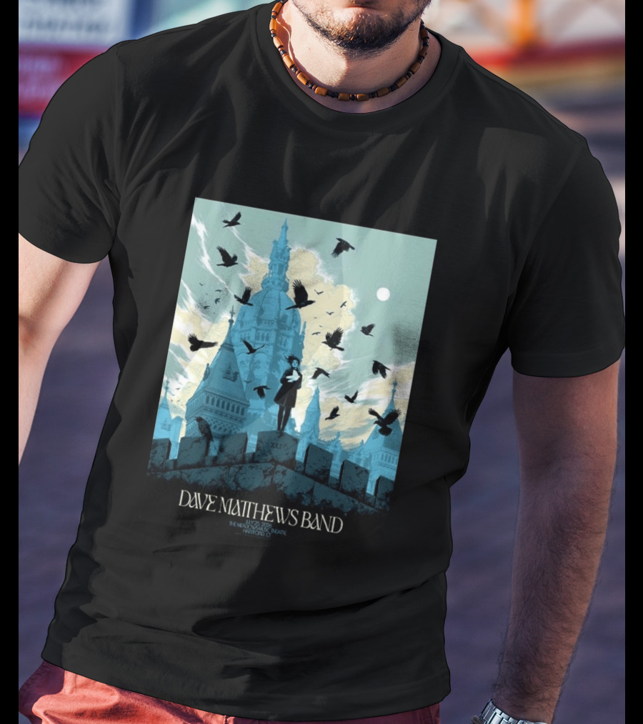 Dave Matthews Band Hartford CT 2026 The Meadows Music Theatre July 25 Event T-Shirt