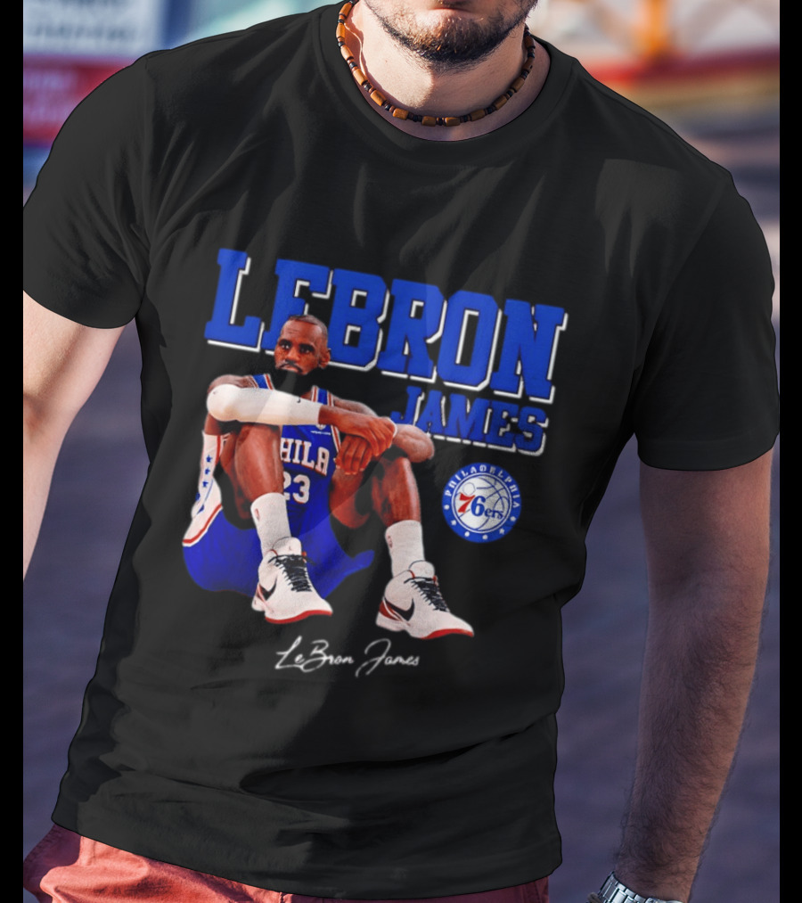 Lebron James 23 Philadelphia 76ers Basketball Phila 76ers 2026 T-Shirt