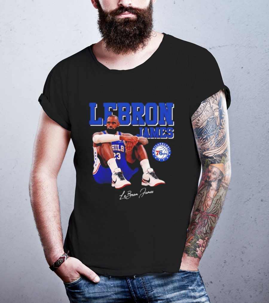 Lebron James 23 Philadelphia 76ers Basketball Phila 76ers 2026 T-Shirt