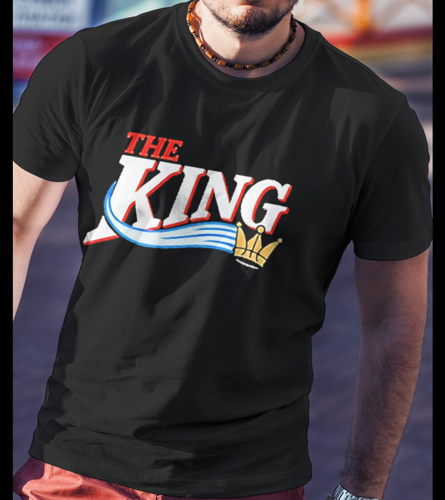 The King Throwback Lebron James Philadelphia 76ers T-Shirt