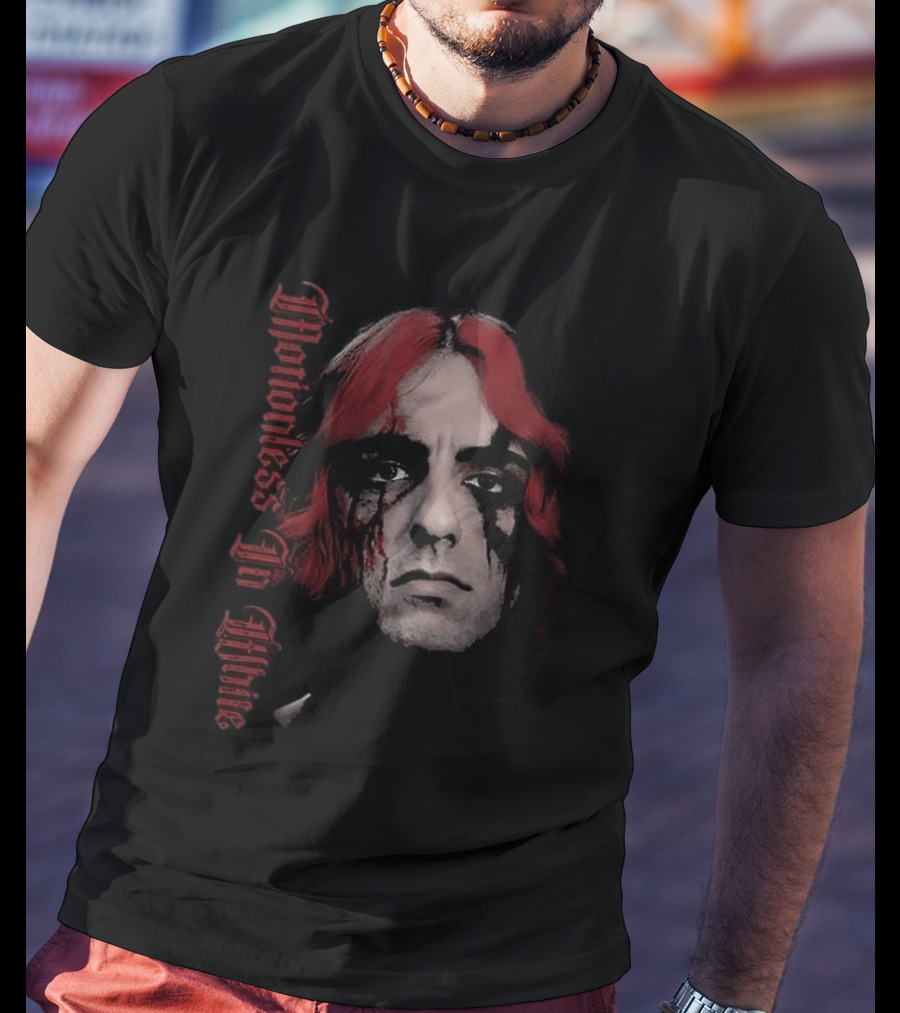Motionless In White Vinny Decades Black Metal Face Paint Red Hair T-Shirt