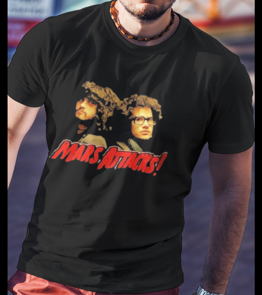Omar Rodríguez López Cedric Bixler Zavala Mars Attacks Collaboration T-Shirt
