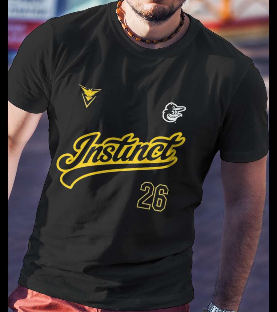 2026 Instinct Orioles Pokémon GO Night Team Yellow 26 T-Shirt