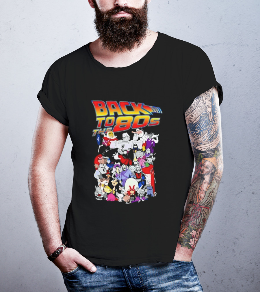 Back To The 80s Various Cartoon Villains Retro Nostalgia T-Shirt