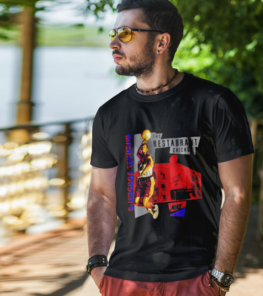 Michael Jordan's Restaurant Chicago Nike Basketball T-Shirt