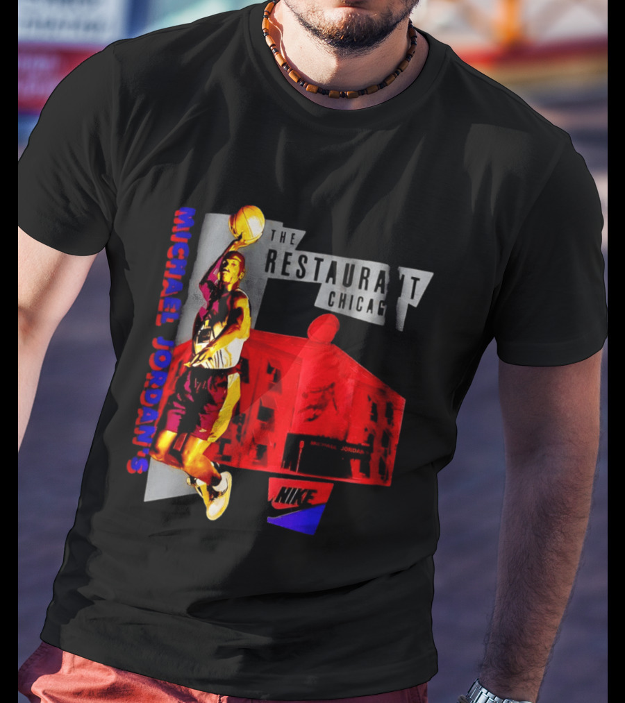 Michael Jordan's Restaurant Chicago Nike Basketball T-Shirt