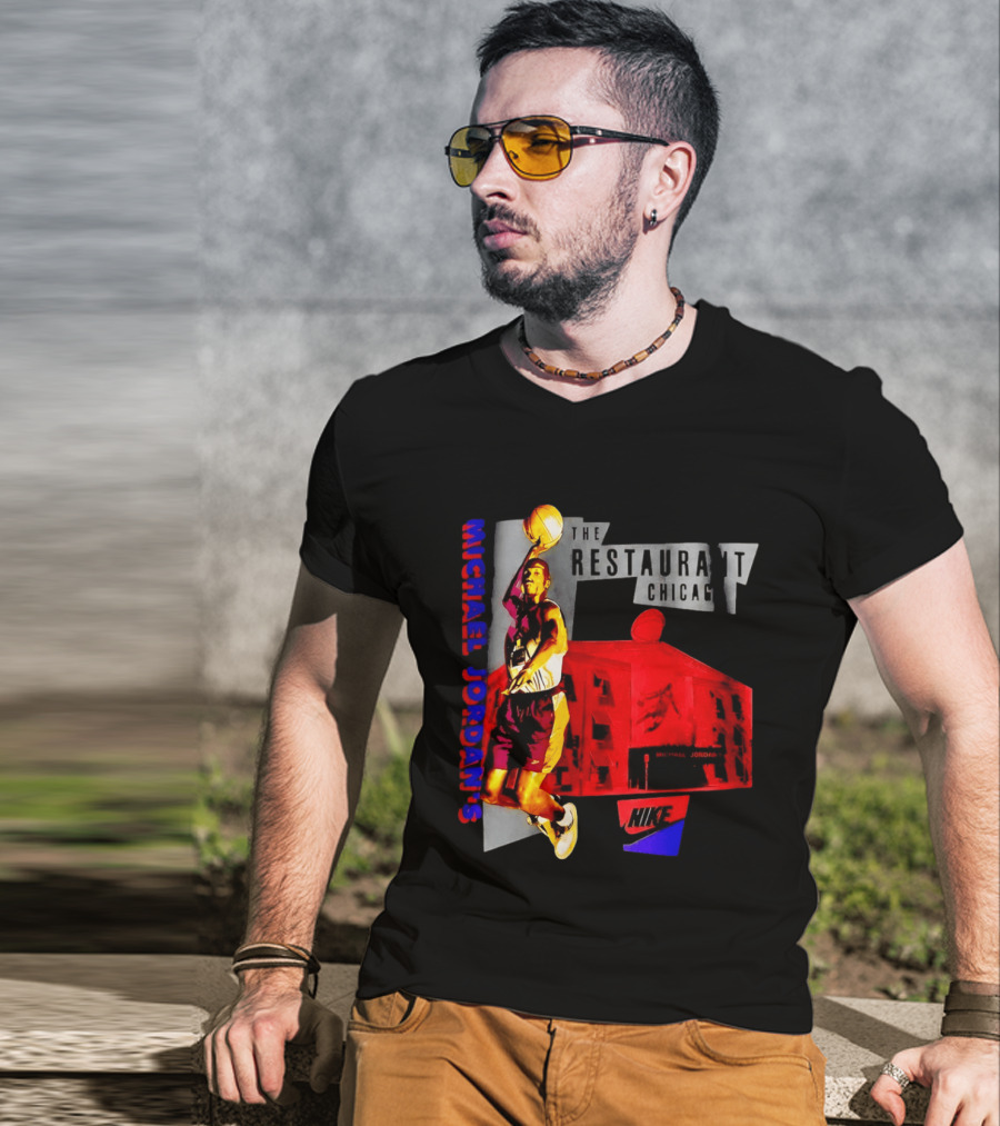Michael Jordan's Restaurant Chicago Nike Basketball T-Shirt
