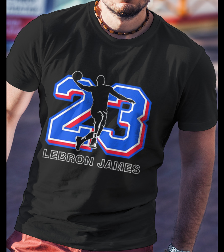 LeBron James 23 Basketball Dunk T-Shirt