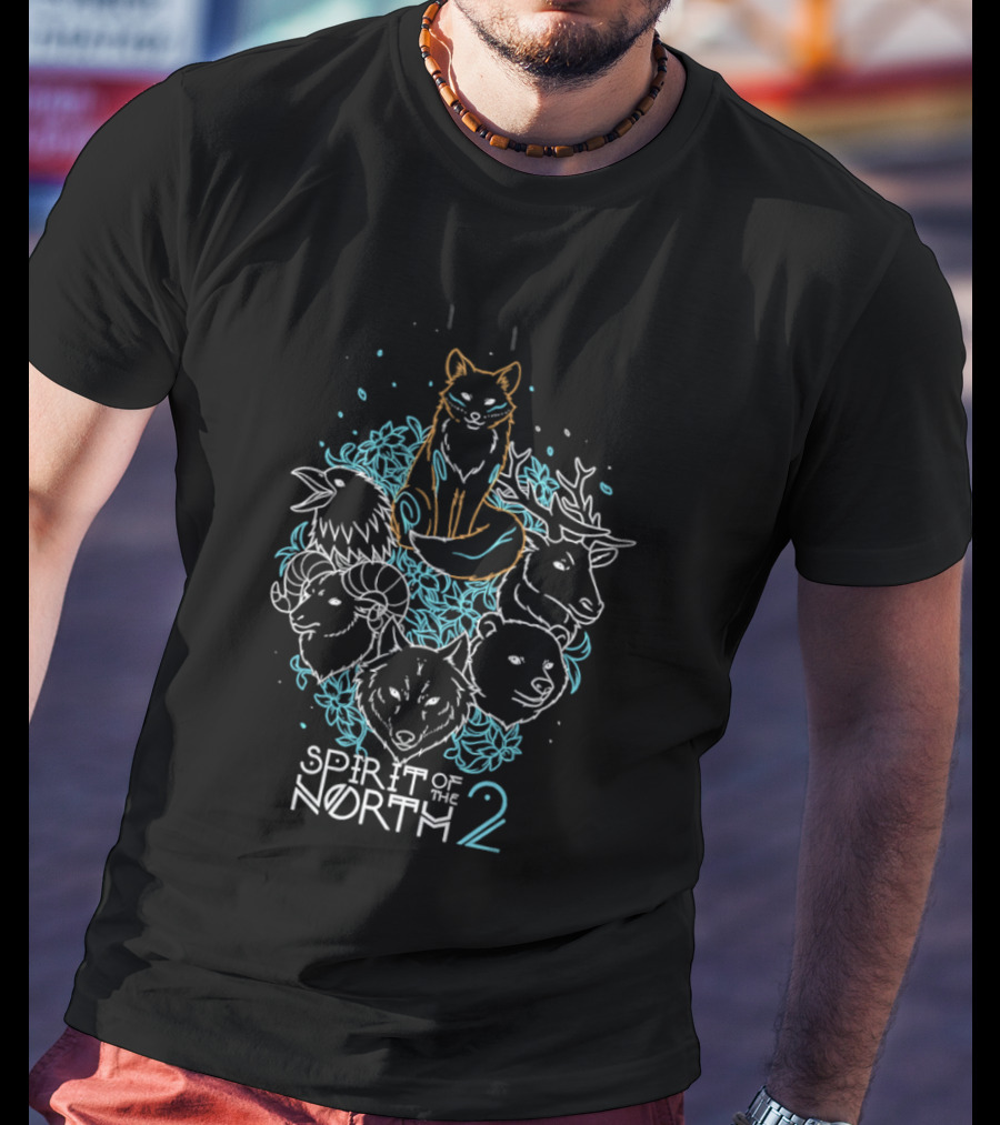 Spirit Of The North 2 Guardian Spirits Animal Circle T-Shirt