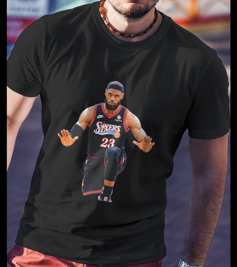 LeBron James 23 Philadelphia 76ers Jersey T-Shirt