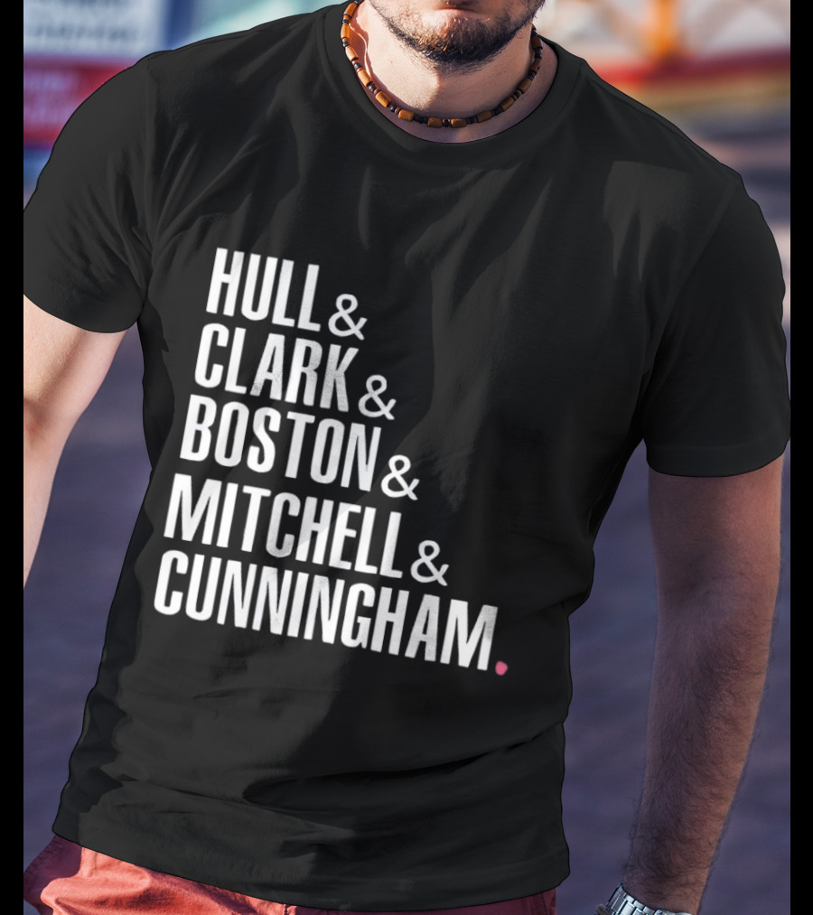 Hull Clark Boston Mitchell Cunningham Indiana Fever WNBA Basketball 2026 T-Shirt