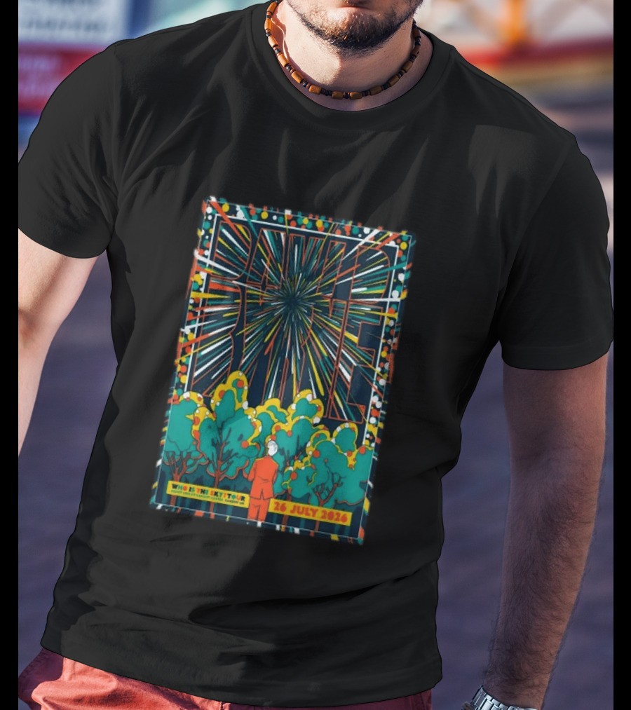 David Byrne Who Is This Sky Tour Cardiff Castle UK 26 July 2026 T-Shirt