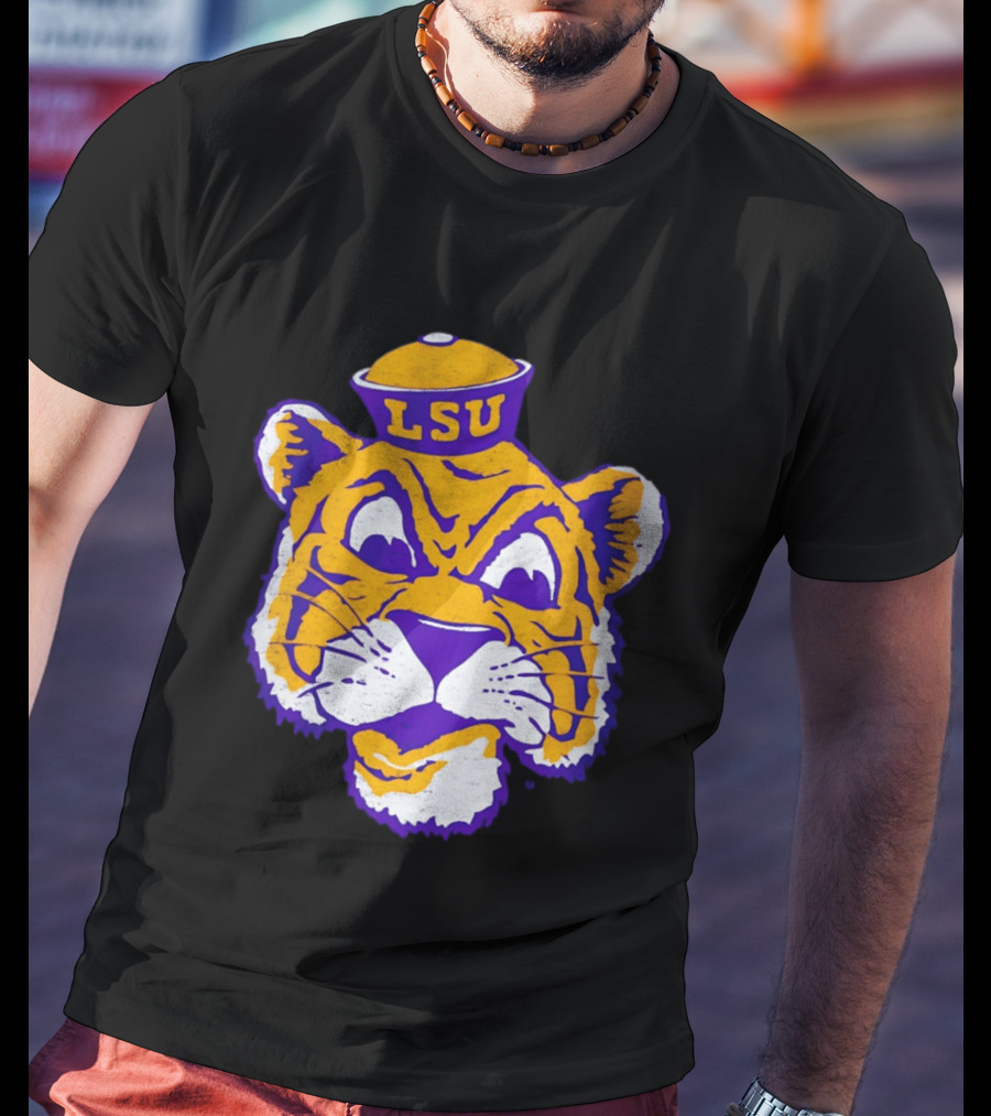LSU Tigers Big Face 2026 Tiger Head LSU T-Shirt