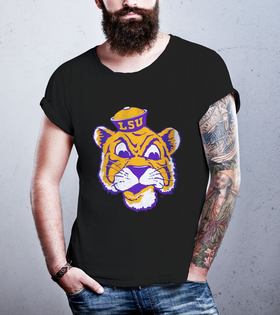 LSU Tigers Big Face 2026 Tiger Head LSU T-Shirt