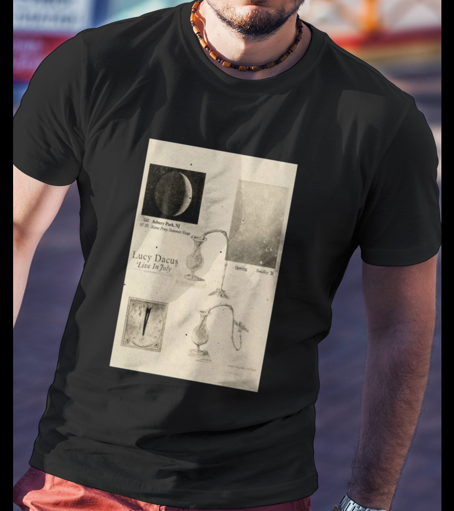 Lucy Dacus Live In July Asbury Park NJ Stone Pony Summer Stage 07 25 Opening Smidley Moon Stage T-Shirt