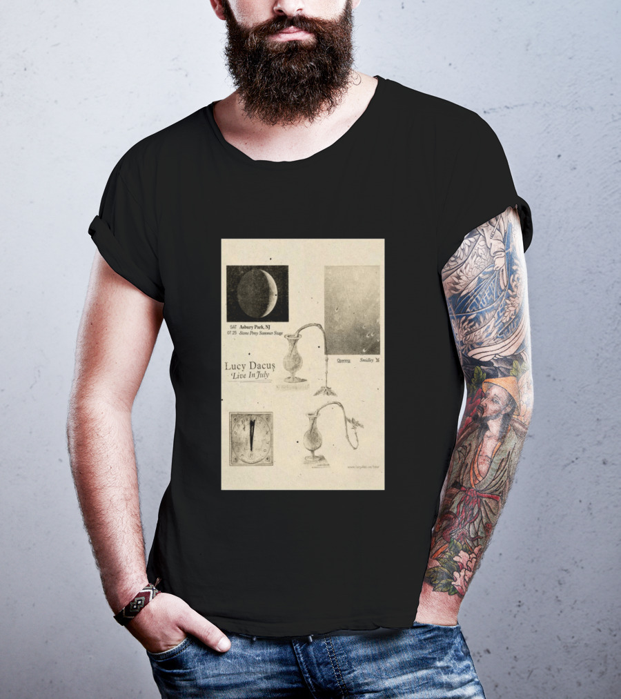 Lucy Dacus Live In July Asbury Park NJ Stone Pony Summer Stage 07 25 Opening Smidley Moon Stage T-Shirt