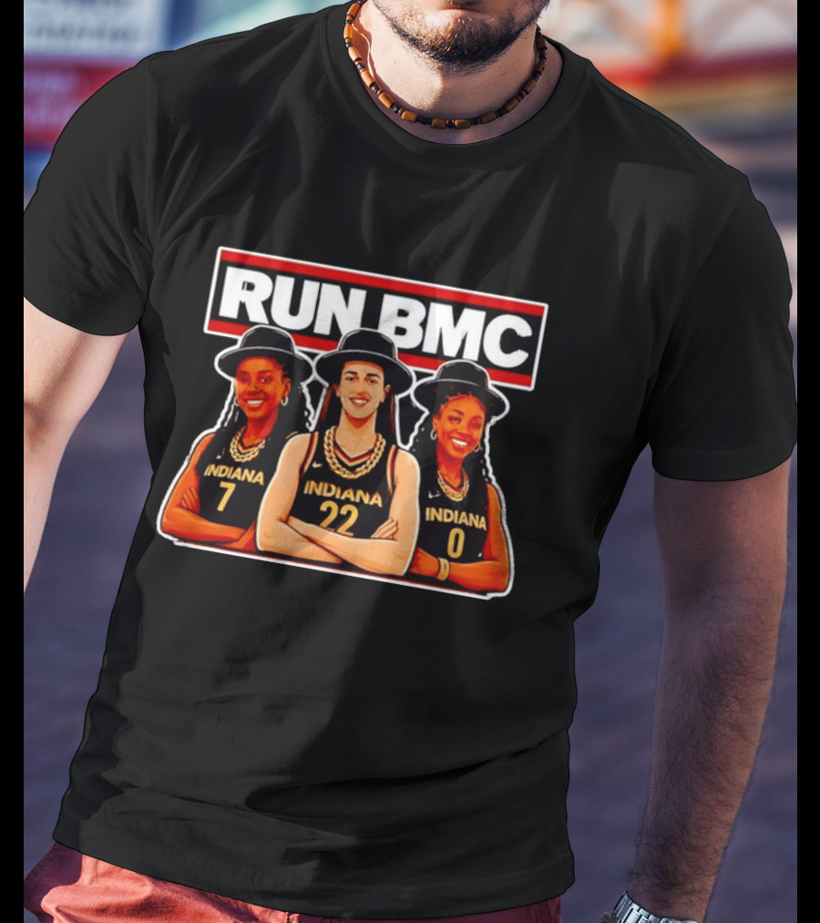 Indiana Fever Stars Run BMC Caitlin Clark Basketball Team Collaboration T-Shirt
