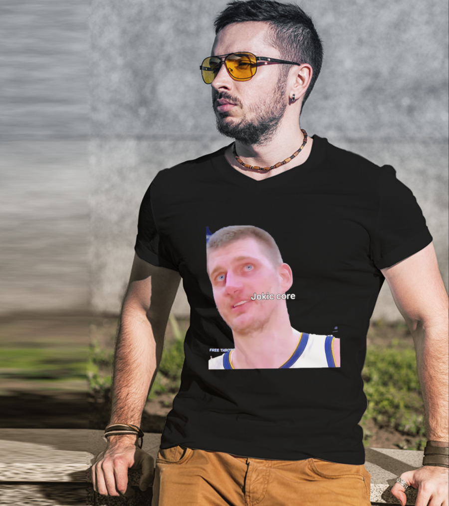 Jokic Core Nikola Jokic Free Throw Basketball T-Shirt