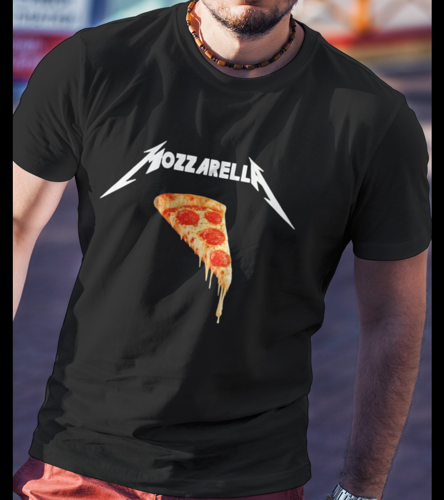 Mozzarella Pizza Slice With Cheese And Pepperoni T-Shirt