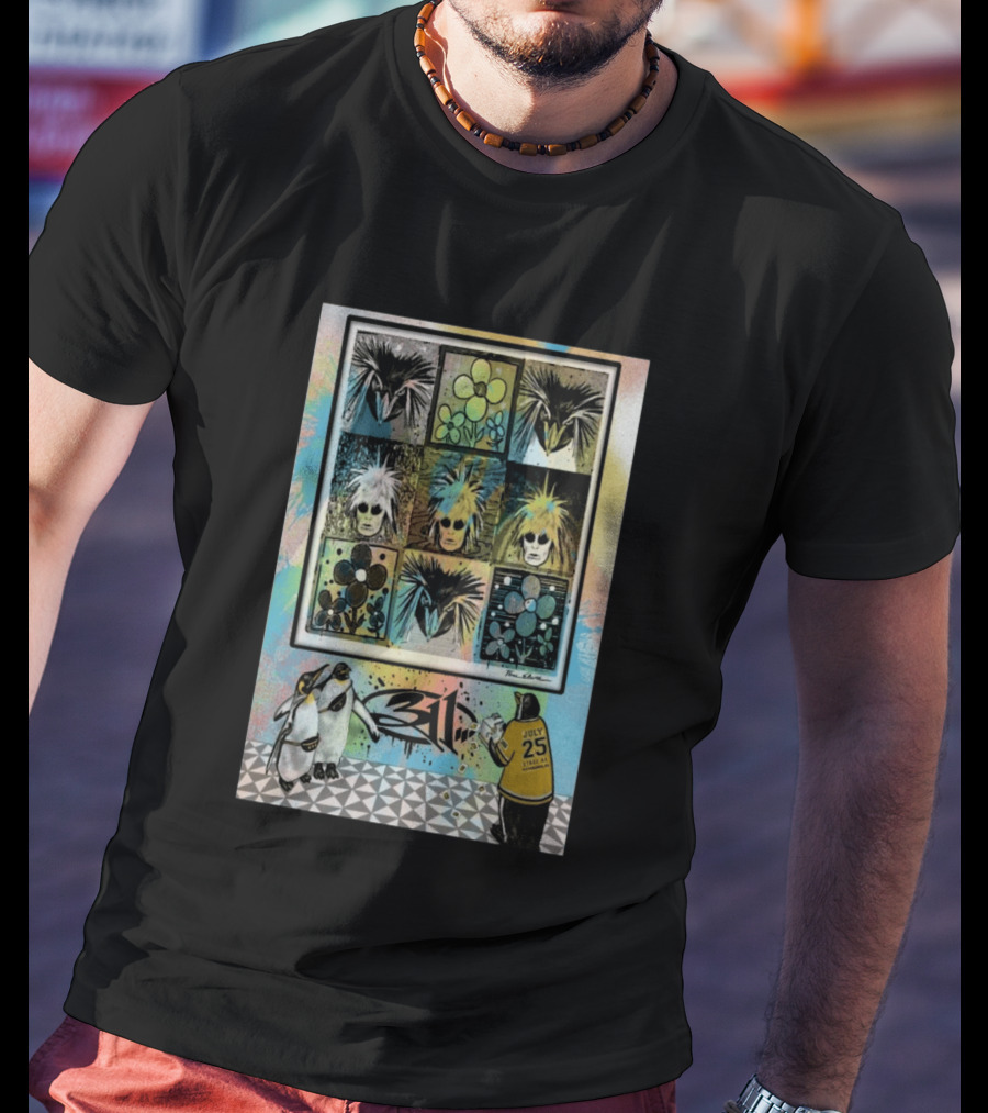 311 July 25 2026 Pittsburgh PA Penguins And Flowers By PaleoDesigns T-Shirt