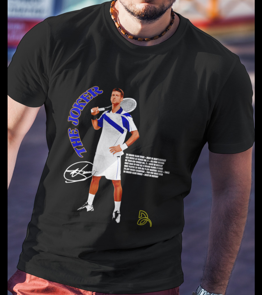 Novak Djokovic The Joker Tennis Champion Signature T-Shirt
