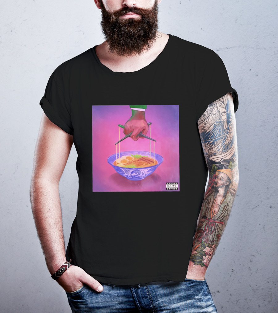 Parental Advisory Explicit Content Ramen Puppet Master Japanese Noodles Bowl T-Shirt