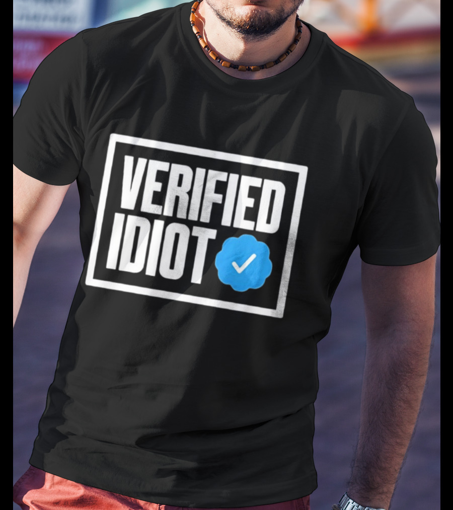 Verified Idiot Checkmark Box T-Shirt