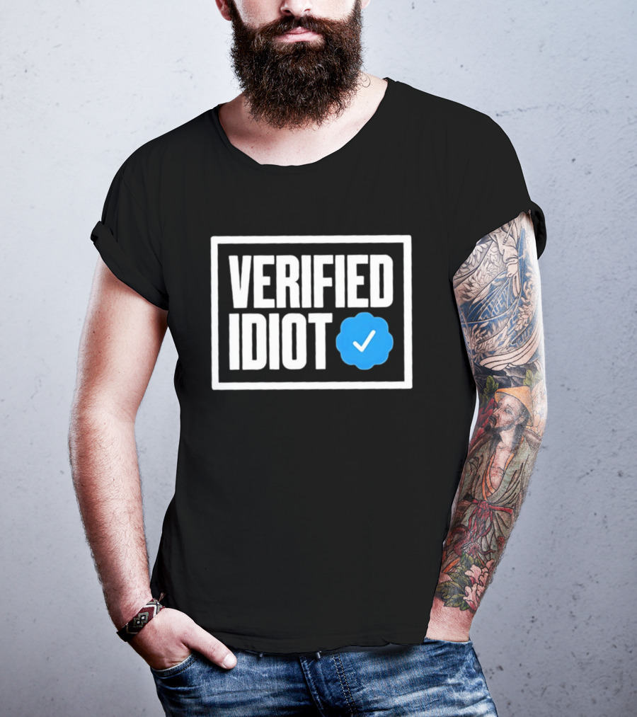 Verified Idiot Checkmark Box T-Shirt