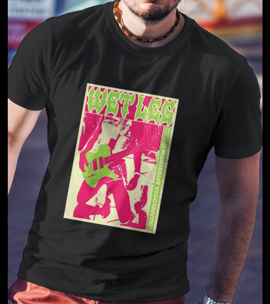 Wet Leg July 29 2026 Lollapalooza Aftershow Vic Theatre Chicago IL T-Shirt