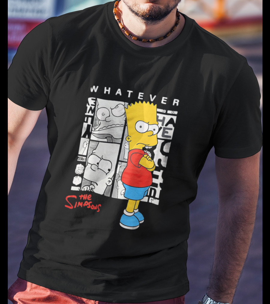 Whatever The Simpsons Bart Simpson Attitude T-Shirt