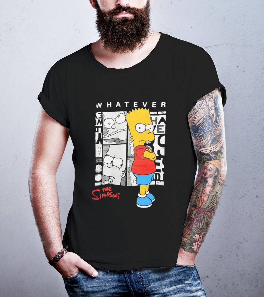 Whatever The Simpsons Bart Simpson Attitude T-Shirt