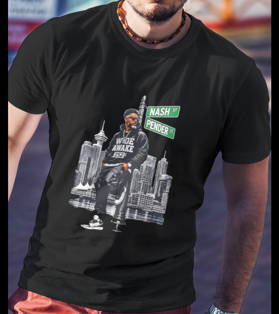 Wide Awake 252 Nash Street Pender Street Urban Skyline T-Shirt