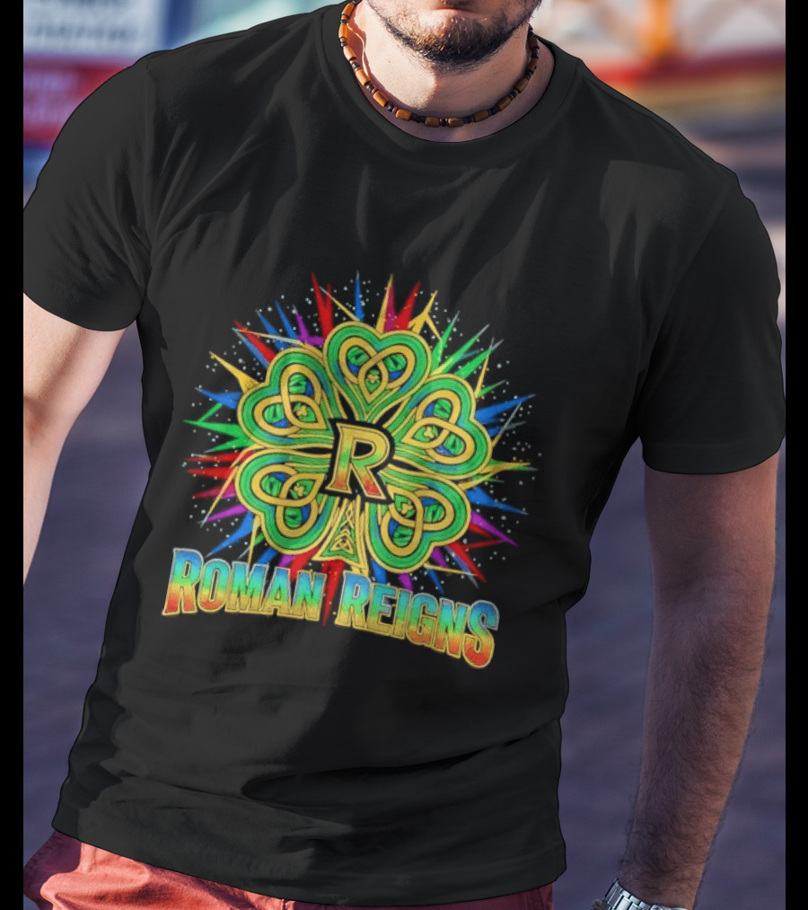 Roman Reigns Shamrock St Patrick's Day 2026 WWE Celebration T-Shirt