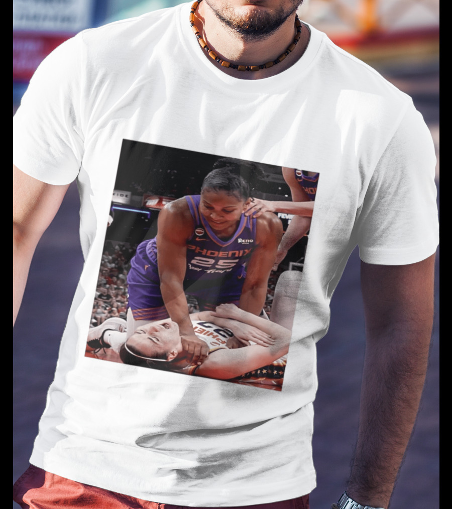 Brittney Griner Phoenix Mercury Caitlin Clark Indiana Fever NBA WNBA Crossover Moment T-Shirt