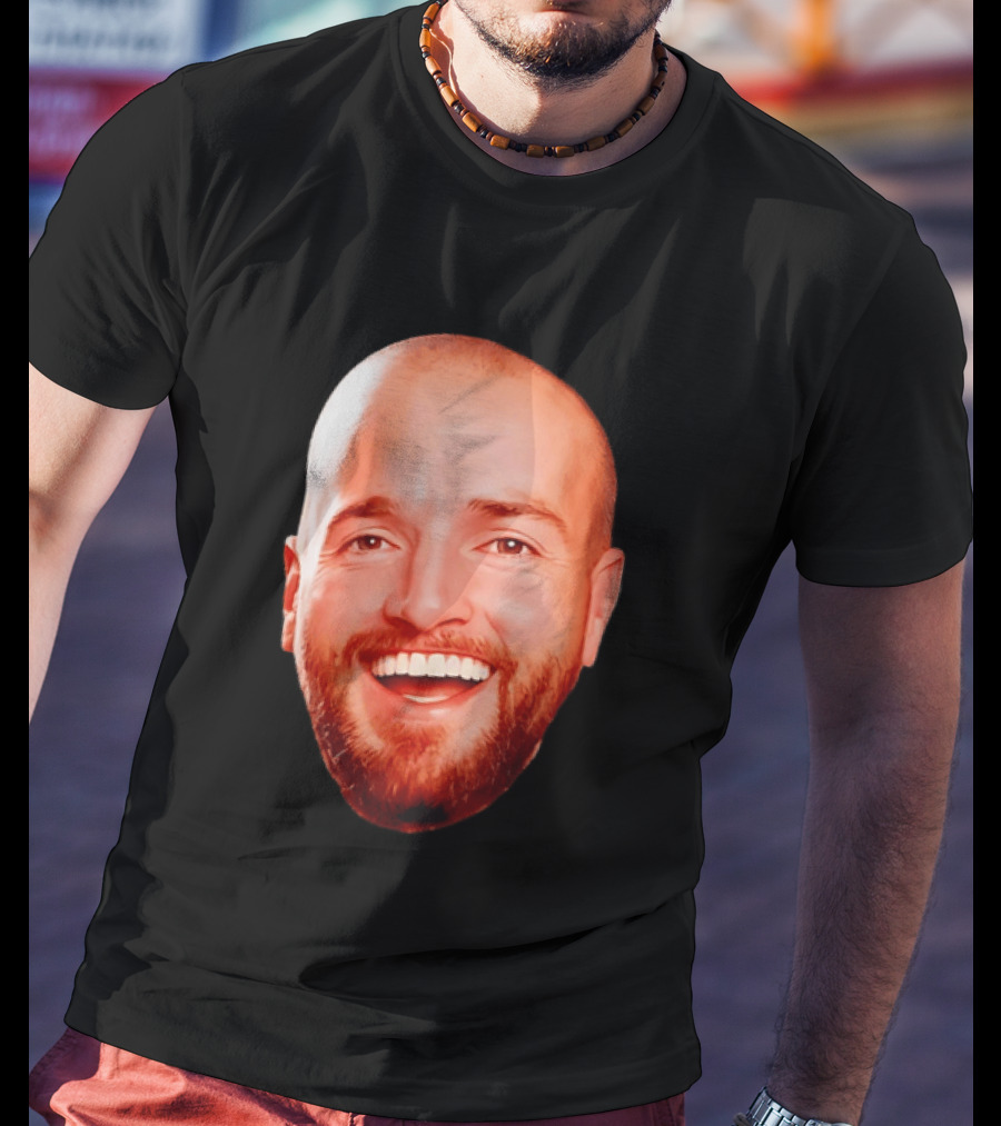 The Smiling Man Happy Face Bold Expression T-Shirt
