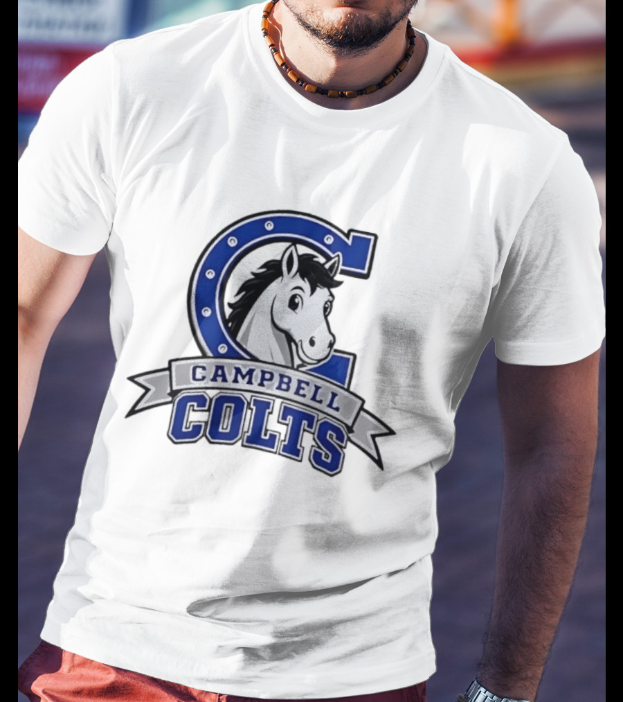 Campbell Colts Athletic Horse T-Shirt