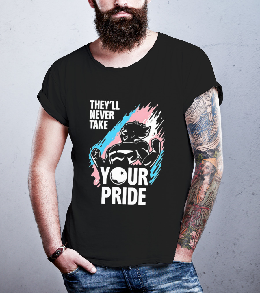 They'll Never Take Your Pride LGBTQ Superhero T-Shirt