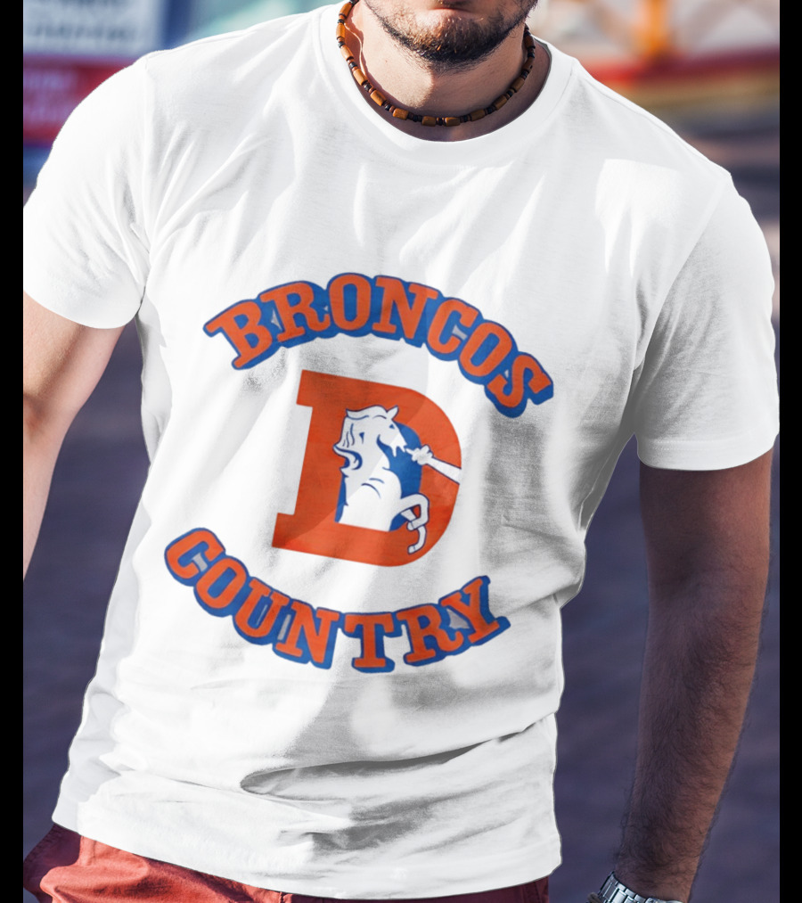 Broncos Country D Letter Horseshoe T-Shirt