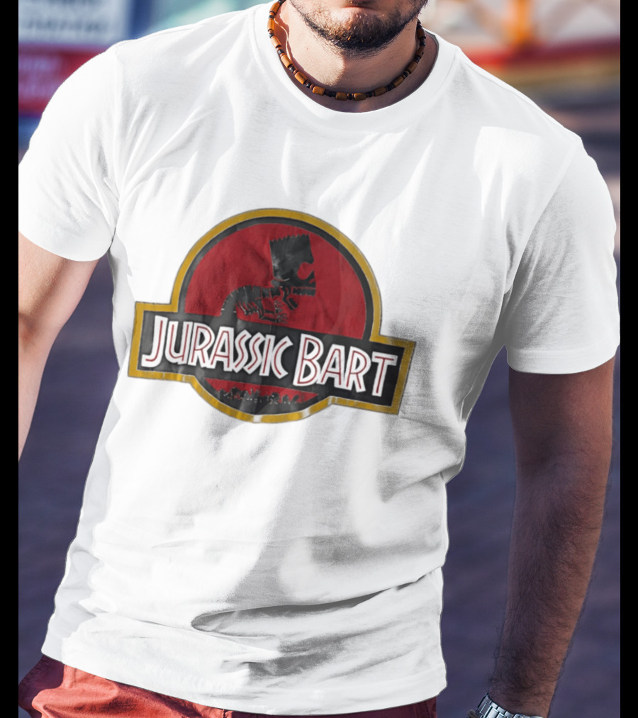 Jurassic Bart The Simpsons Dinosaur Skeleton T-Shirt