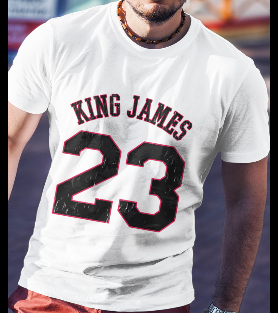 King James 23 Retro Basketball T-Shirt