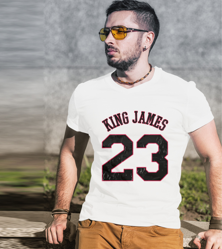 King James 23 Retro Basketball T-Shirt