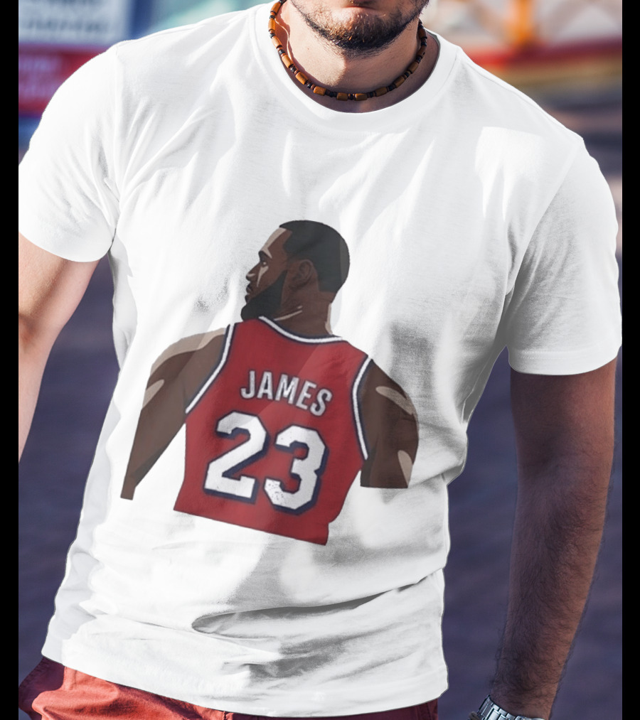 LeBron James 23 Philadelphia 76ers NBA Basketball Lakers Jersey T-Shirt