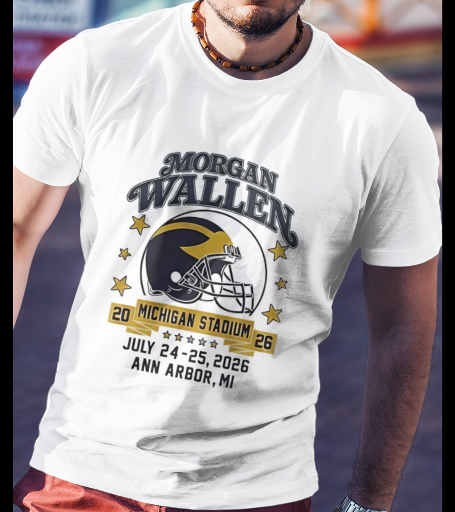 Morgan Wallen Michigan Stadium 2026 Ann Arbor July 24 25 T-Shirt