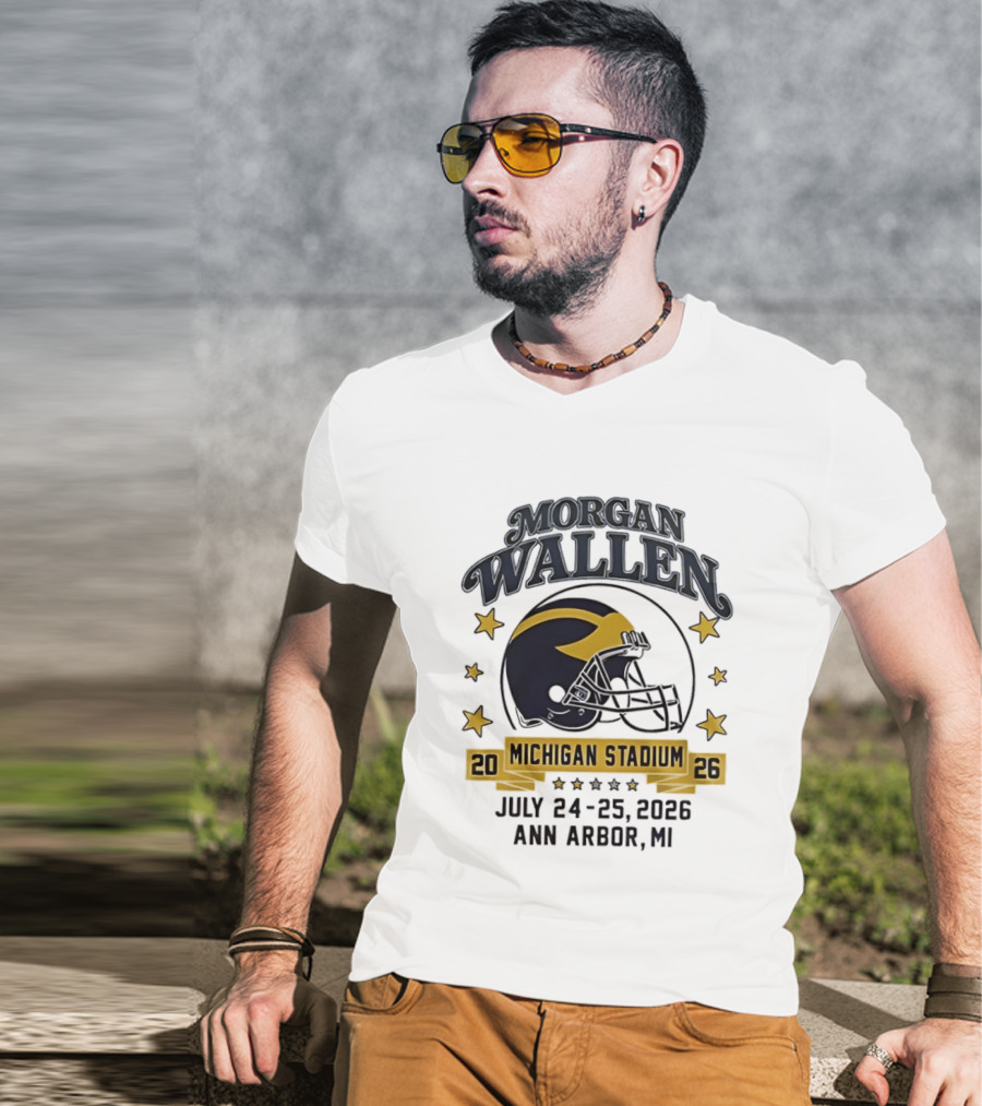 Morgan Wallen Michigan Stadium 2026 Ann Arbor July 24 25 T-Shirt