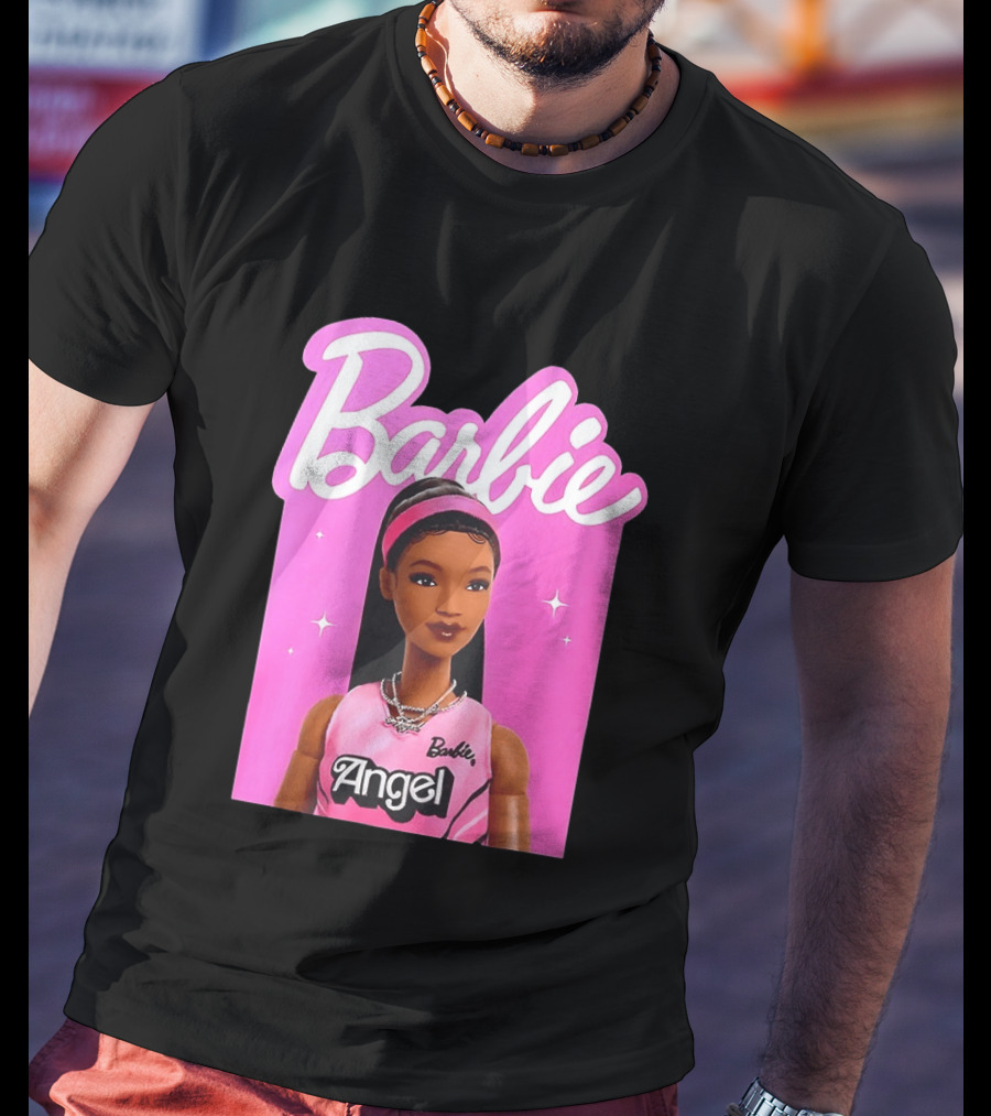 Angel Reese Barbie Doll Basketball Jersey Pink T-Shirt