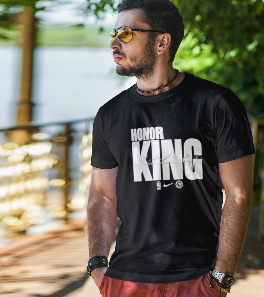 Anthony Edwards NBA Philadelphia 76ers Honor King Martin Luther King Jr Team Issued T-Shirt
