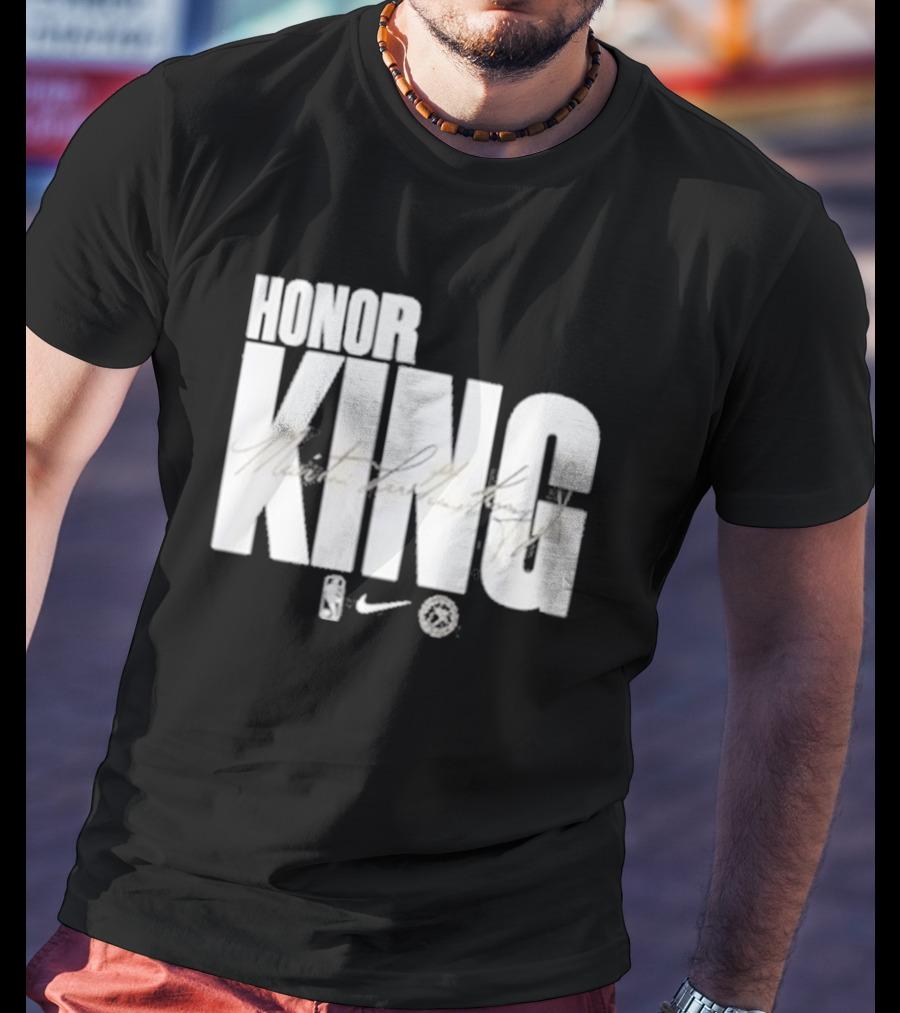 Anthony Edwards NBA Philadelphia 76ers Honor King Martin Luther King Jr Team Issued T-Shirt