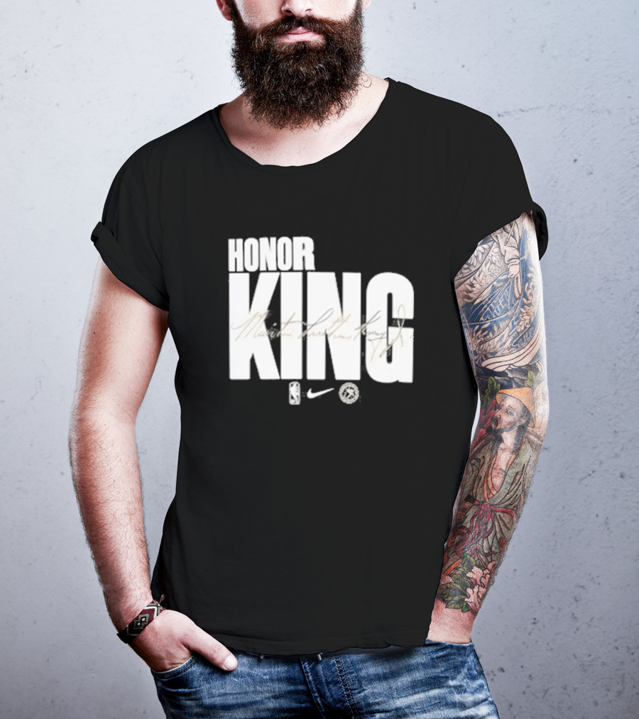 Anthony Edwards NBA Philadelphia 76ers Honor King Martin Luther King Jr Team Issued T-Shirt