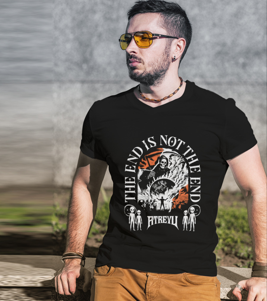 The End Is Not The End Atreyu Aliens Grim Reaper T-Shirt