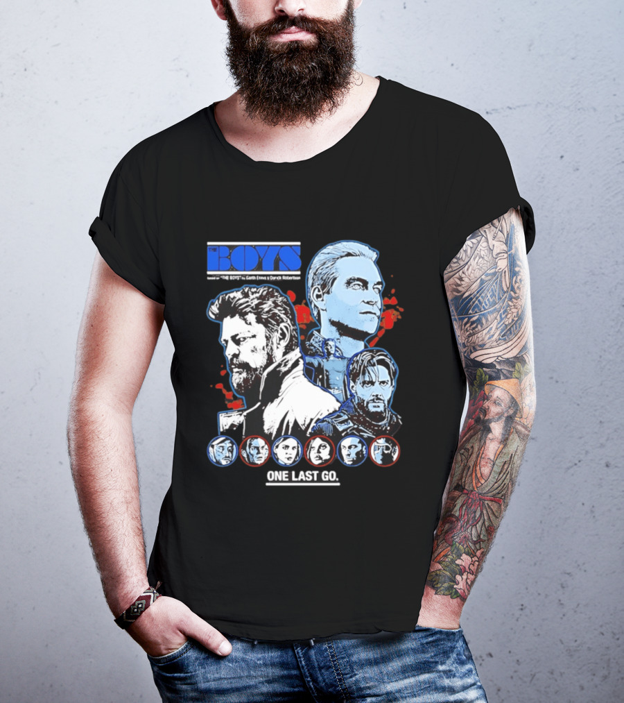 The Boys Billy Butcher Homelander Soldier Boy One Last Go T-Shirt
